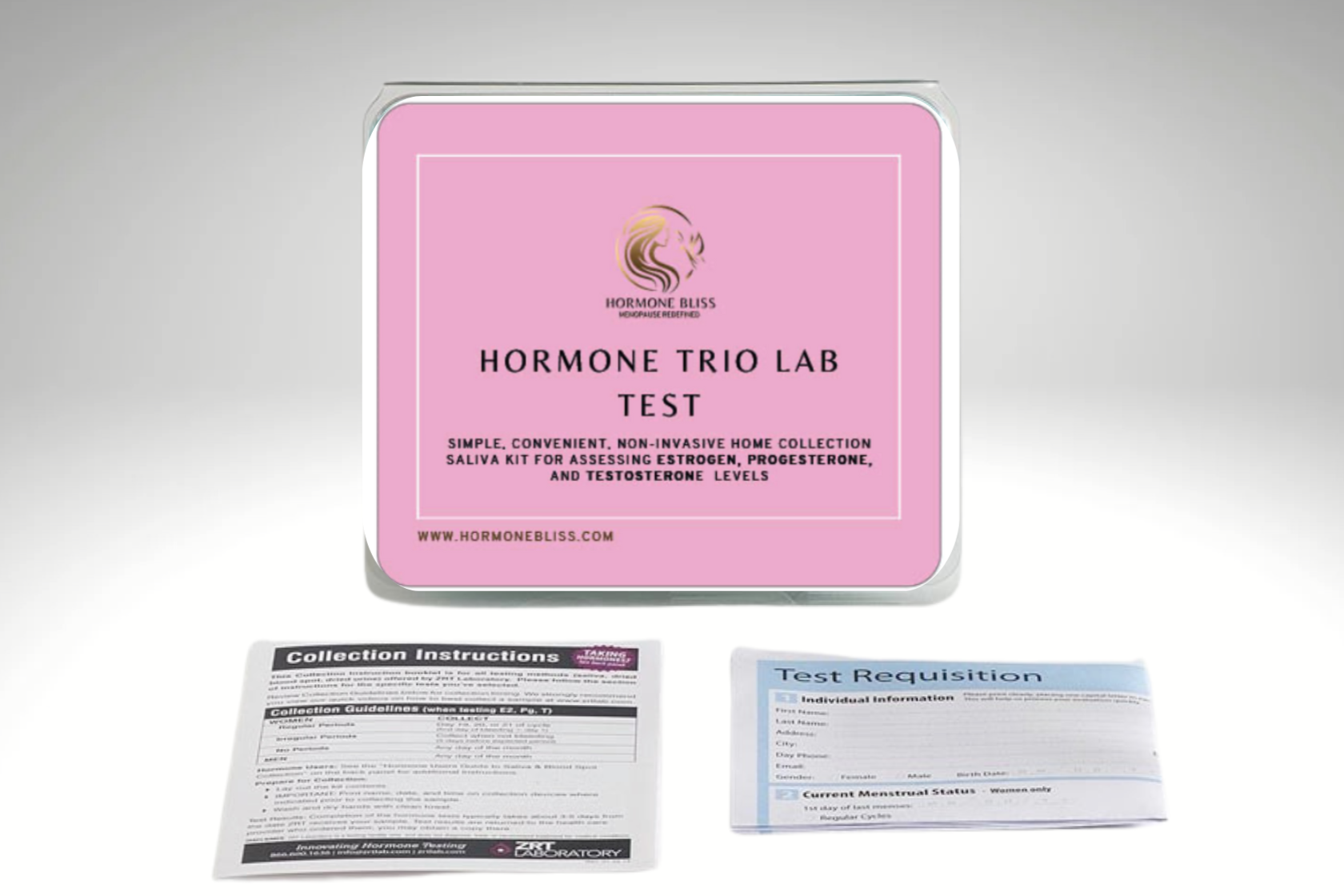 Hormone Saliva Lab Test For Estrogen/ Progesterone/Testosterone- Free Plus Shipping For New Customers